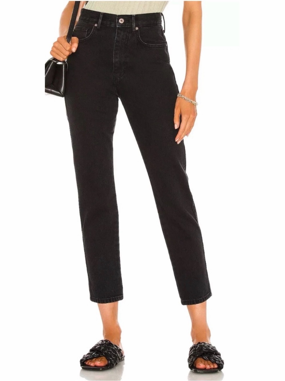 Free People We the Free Stove Pipe Jean Black